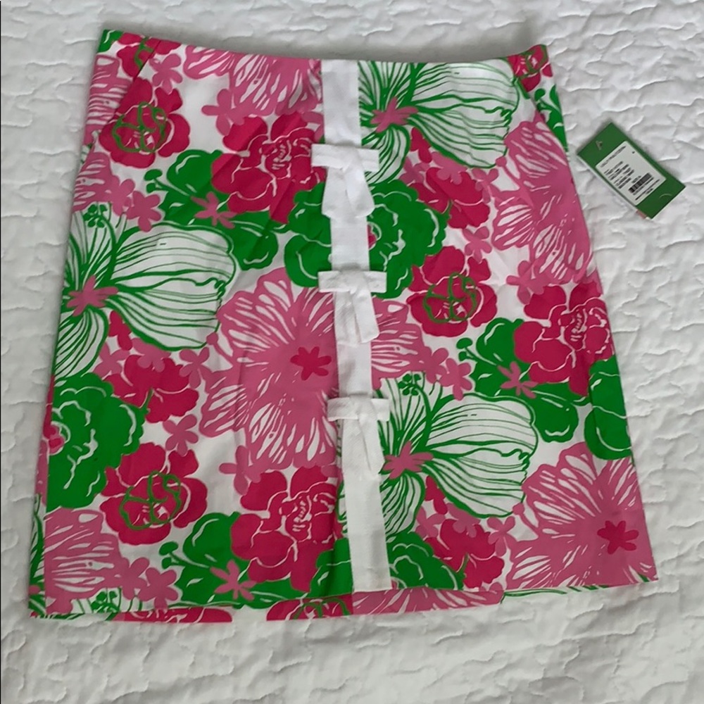 NWT Lilly Pulitzer Karlo skirt bows  size 4